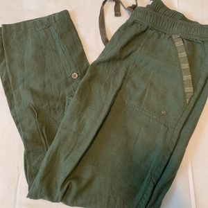 Roxy cropped linen pants